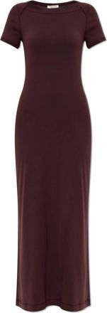 By Malene Birger Irina Dress - Dames - Maxi kleedjes - Rood - S - Katoen - Kleedjes