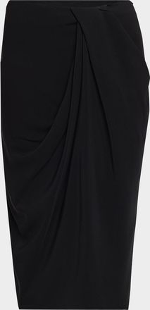 Co Draped Pencil Skirt