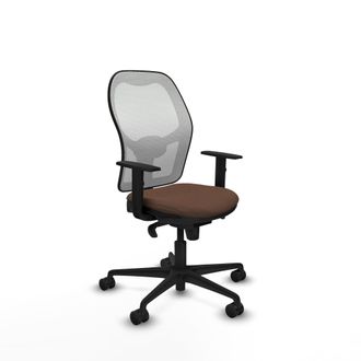 Piqueras y Crespo Silla De Oficina Piqueras Y Crespo 1d036n0 Blanco Marr&oacute;n Oscuro