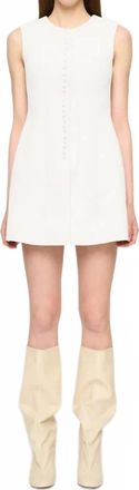 Clea Cedar Mini Dress In Off White