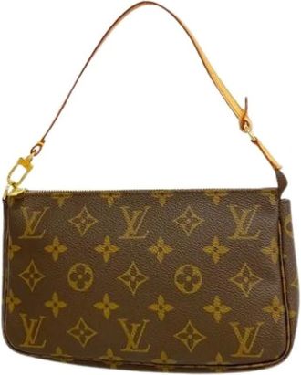 Louis Vuitton Pre-owned Shoulder Bags, female, Brown, Size: ONE SIZE Pre-owned Vintage Pouch