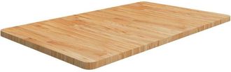 vidaXL Encimera Ba&ntilde;o Madera Maciza Tratada Marr&oacute;n Claro 100x60x2,5 Cm Vidaxl