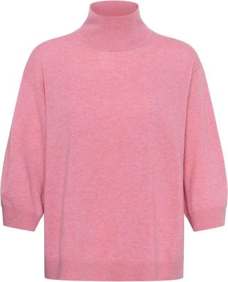 Inwear Tallyiw Monika Highneck - Dames - Coltruien - Roze - XS - Wol - Truien & Vesten