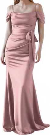 Watters Off The Shoulder Dress In Fig