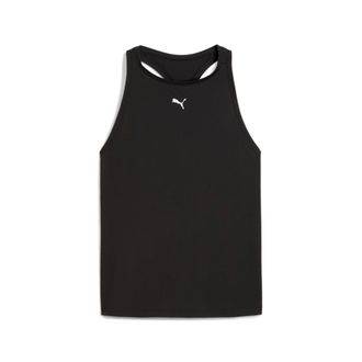 Puma Tanktop PUMA CLOUDSPUN RACERBACK TANK - REG, Damen, Gr. XL, schwarz-weiss (puma schwarz, puma wei&szlig;), Jersey, Obermaterial: 94% Polyester, 6% Elasthan,