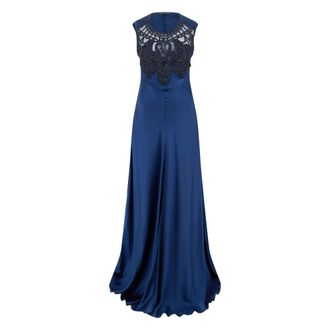 Alberta Ferretti Elegant Long Night Dress - female - Alberta Ferretti - Gowns - Blue - L - Dresses