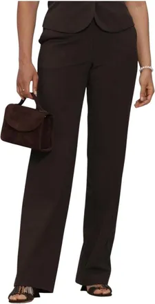 Ibana Broeken, Dames, Bruin, XL, Leer, Pava Broeken