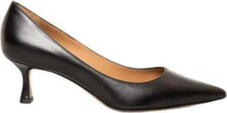 Roberto Festa Milano Leren Pumps met Gesloten Teen - Dames - Pumps - Zwart - 36 1/2 EU - Leer - Schoenen