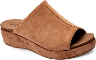 Corkys Footwear Womens Take Notes Wedge Sandal In Camel