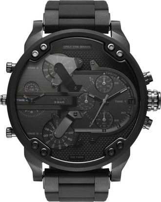 Diesel Mr Daddy 2.0 DZ7396 Black Mens Watch Silicone - One Size