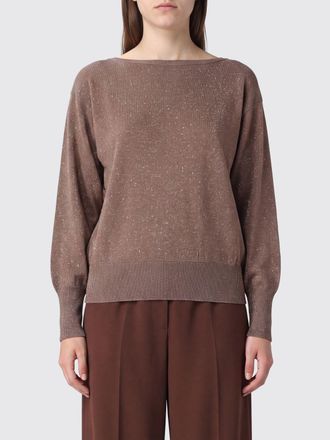 Herno Maglia in viscosa e lurex con scollo a barca
