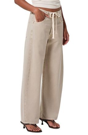 Citizens Of Humanity Brynn Drawstring High Waist Wide Leg Jeans in Burnished Quartz at Nordstrom, Size 31