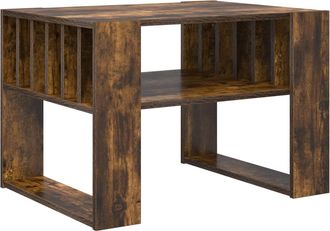 vidaXL Mesa De Caf&eacute; Roble Ahumado 66 X 49,5 X 45 Cm Vidaxl