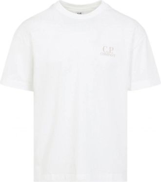 C.P. Company 30/1 BRANDED T SHIRT Size: XXL, colour: WHITE
