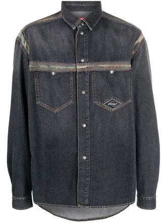 Diesel D-Hor-Fs camouflage-print shirt - Black