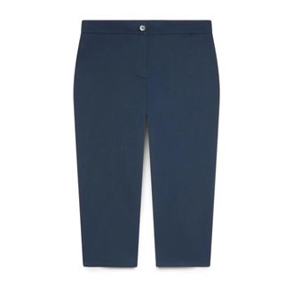 Fiorella Rubino Straight Broeken - Dames - Vrijetijds broeken - Blauw - M - Katoen - Broeken