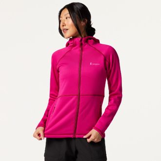 Cotopaxi Womens Tempa Fleece Hooded Jacket Pink XS