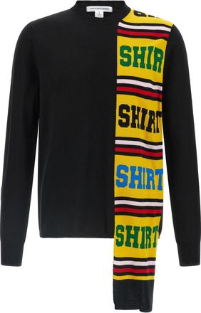 Comme Des Garçons Intarsia Sweater Maglioni Nero-Uomo