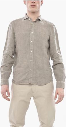 Finamore Linen Shirt ACHILLE with French Collar size M