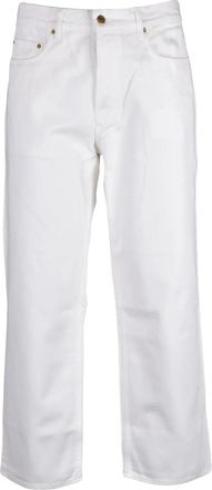 Golden Goose White Cory Loose Skate Cotton Jeans