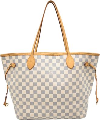 Louis Vuitton White Damier Azur Tote Bag (Pre-Owned)