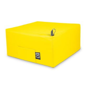 Happers Happers - Puff Cama Individual Para Una Persona Polipiel Amarillo &Uacute;nico Amarillo