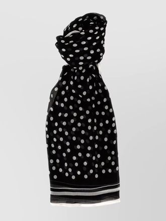 Dolce & Gabbana lightweight polka dot chiffon scarf