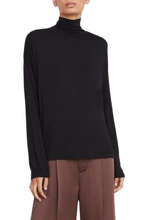 Vince Turtleneck Long Sleeve Knit Top in Black at Nordstrom Rack, Size X-Large