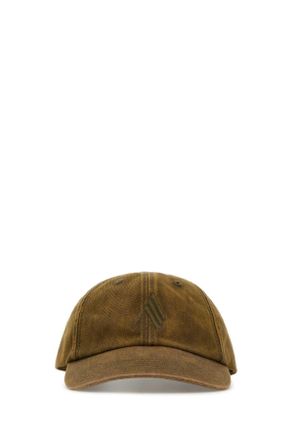 The Attico Brown Cotton Baseball Cap
