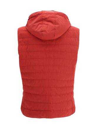 Brunello Cucinelli Mens Sporty Down Jacket Ciliegia+panama Polyester; Polyamide Coat