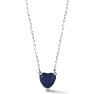 Sphera Milano Cubic Zirconia Heart Pendant Necklace in Silver at Nordstrom Rack