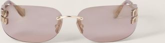 Miu Miu Aube Sunglasses, Woman, Bronze Lenses