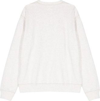 Isabel Marant Logo-Print Organic Cotton Sweatshirt - Beige