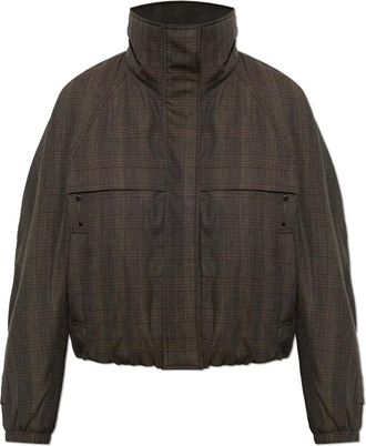 Acne Studios Chaqueta de cuadros de mezcla de lana - Jackets - Mujer - Marr&oacute;n - M