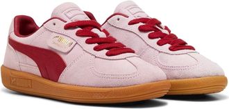 Puma Palermo leren sneakers in de kleuren roze/donkerrood