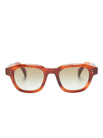Dunhill square-frame sunglasses - unisex - Nylon/Acetate - 48 - Orange