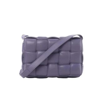 Bottega Veneta Pre-owned Padded Cassette Crossbody Bag - Dames - Pre-owned - Paars - Maat: ONE Size Leer