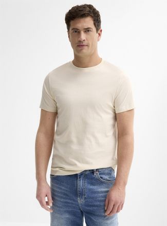 Le 31 Mens 100% organic cotton solid T-shirt Slim fit