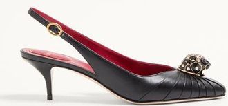 Valentino Garavani Décolleté Panthea In Capretto 55Mm Donna NERO 37.5