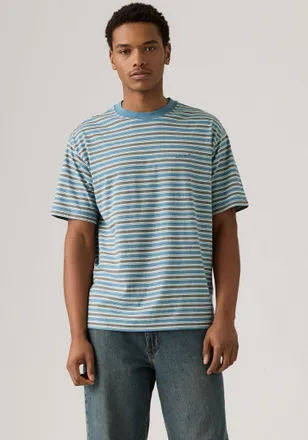 Levi's T-Shirt LEVIS RED TAB VINTAGE TEE, Herren, Gr. XL, tobi stripe indigo w, Jersey, Obermaterial: 100% Baumwolle, Rundhals, Shirts T-Shirt