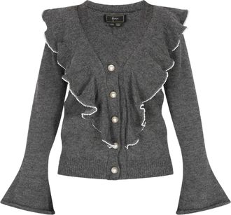 Faina Vest Dames donkergrijs gem