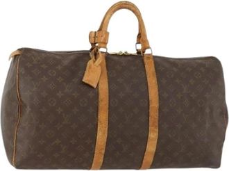 Louis Vuitton Pre-owned Weekend Bags, female, Brown, Size: ONE SIZE Pre-owned Keepall 55 Boston Bag