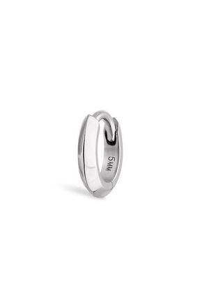 Maria Tash Vertex Single Hoop Earring in White Gold at Nordstrom, Size 5 Mm