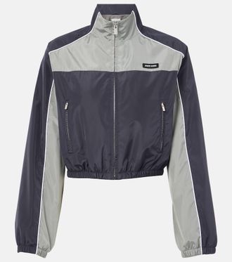 Miu Miu Technical cropped track jacket