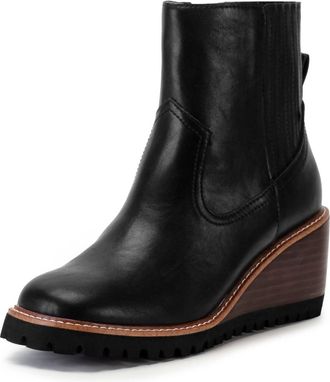 Yellow Box Womens Immix Wedge Boot In Black