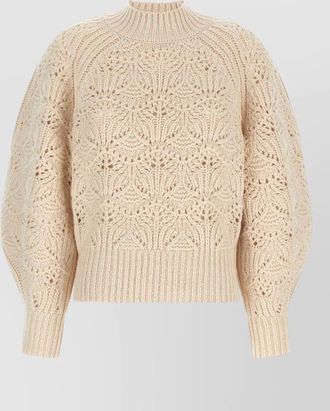 Zimmermann wool cable-knit turtleneck sweatshirt