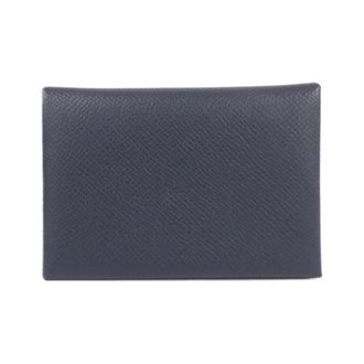 Herm&egrave;s Blue Indigo Epsom Leather Coin Purse/Coin Case (Pre-Owned)
