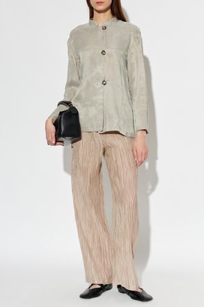 Emporio Armani Long Sleeve Shirt, Womens, Grey