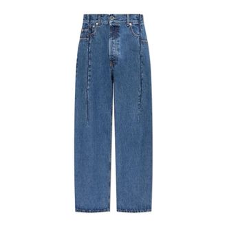 VETEMENTS Loose-fit Jeans, male, Blue, Size: W31 Vintage-effect Jeans