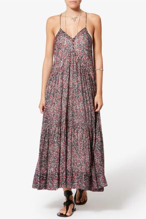 Isabel Marant Sabba Dress In Crushed Berry